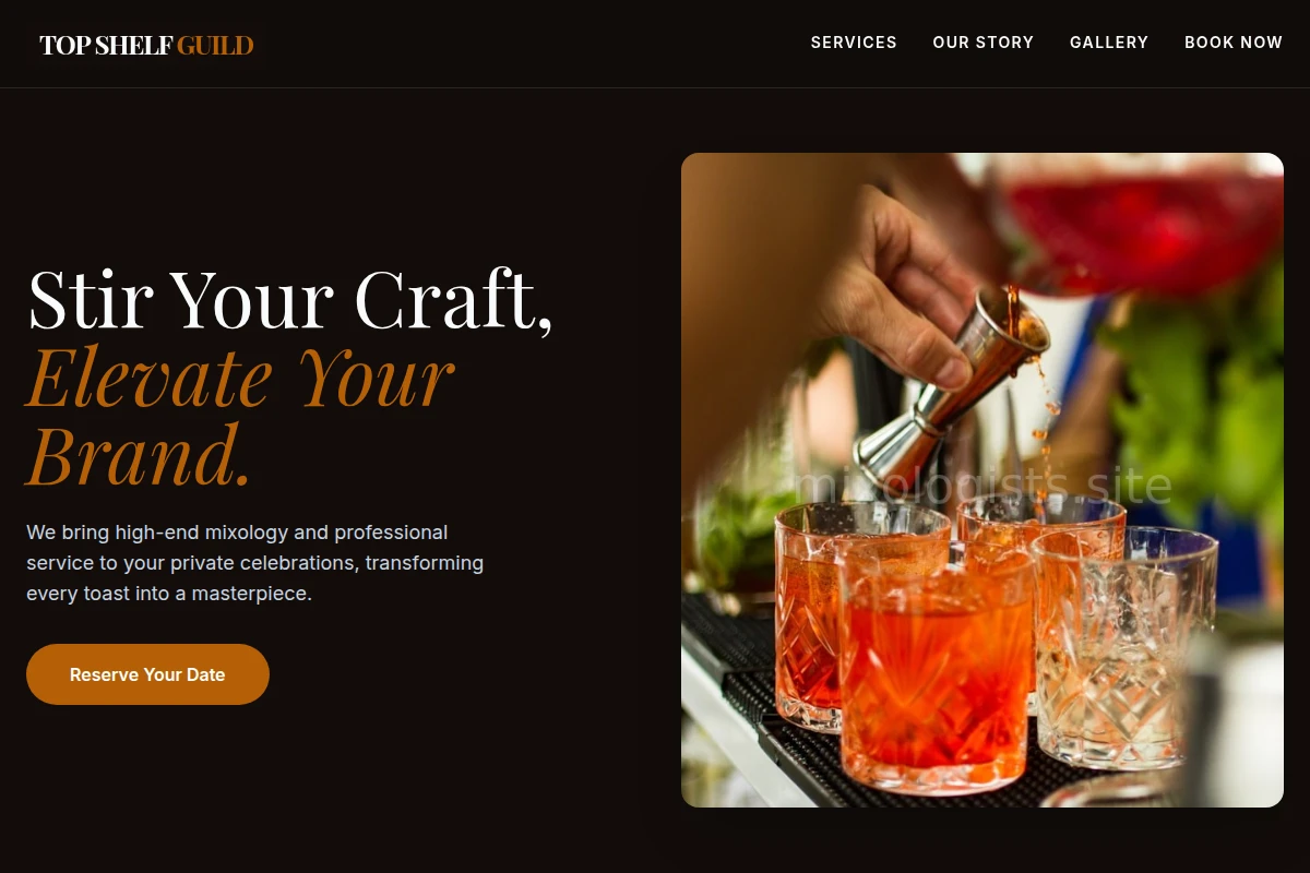 Menu Bartending