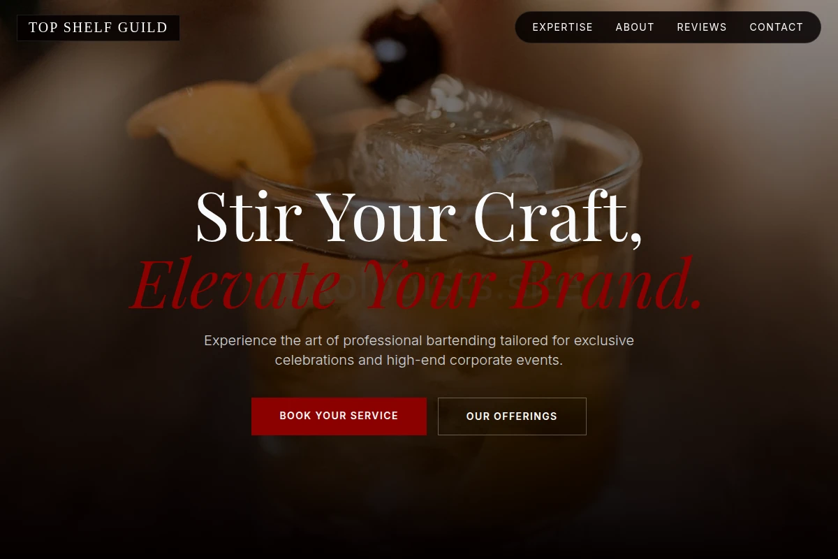 Tonic Bartending
