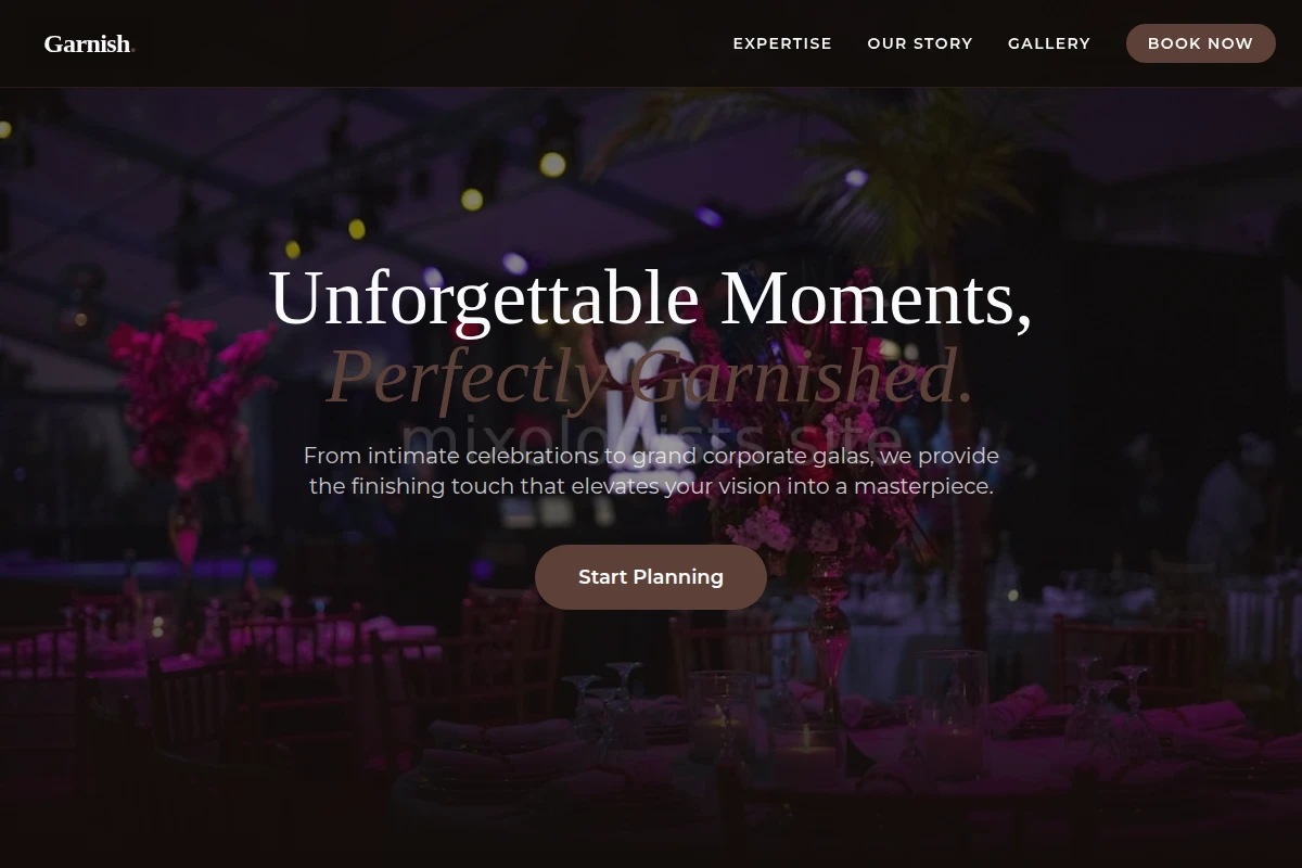 Garnish Event Planning