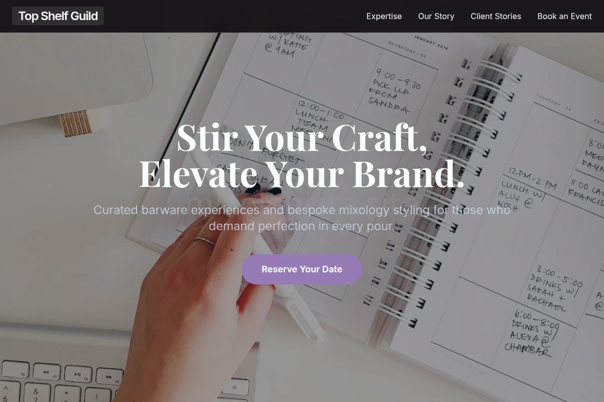 Barware Event Planning