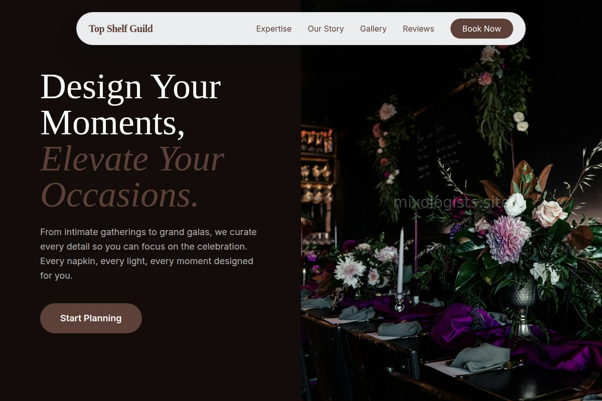 Napkin Event Planning