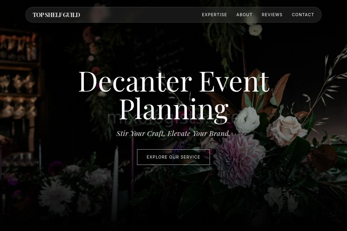 Decanter Event Planning